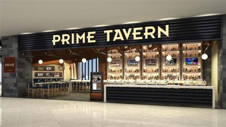 Prime Tavern, where customers can order a $42 steak, opened Aug. 21 in the Delta Air Lines terminal at LaGuardia Airport. 